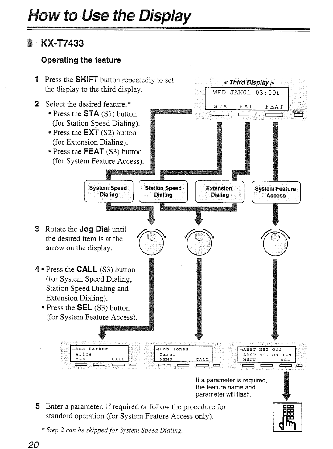 Panasonic KX-T7450 manual 