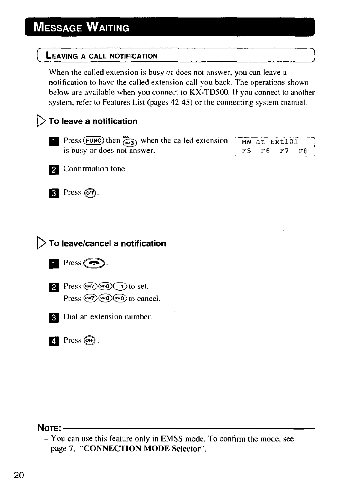 Panasonic KX-T7885 manual 