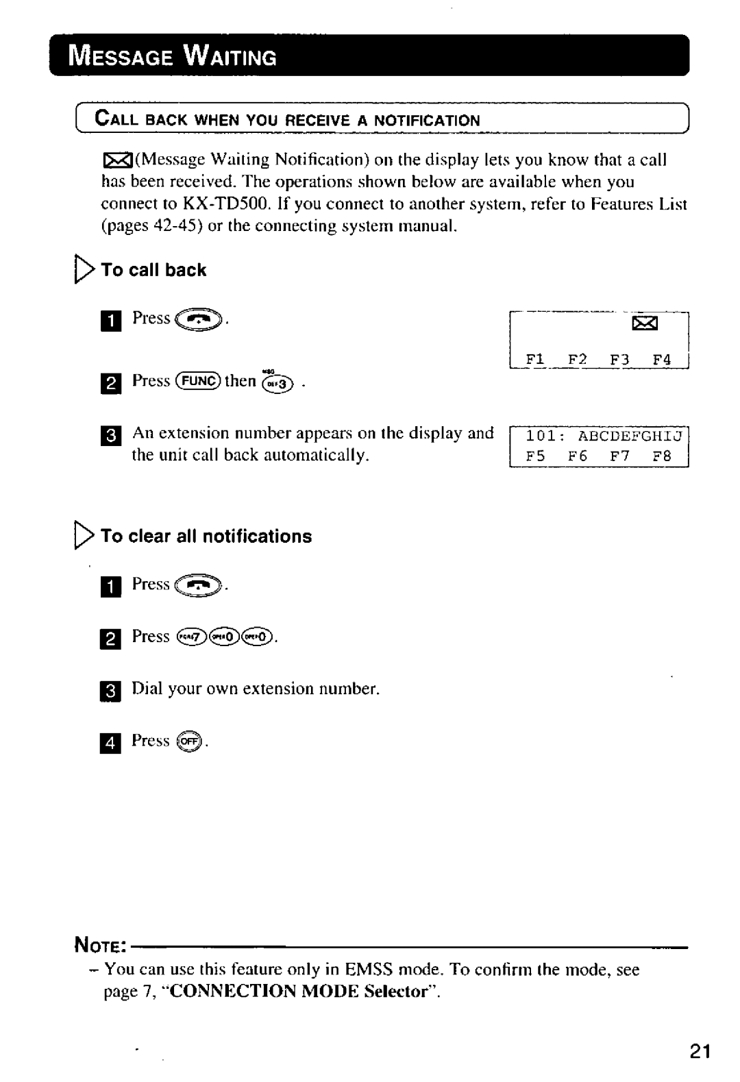 Panasonic KX-T7885 manual 