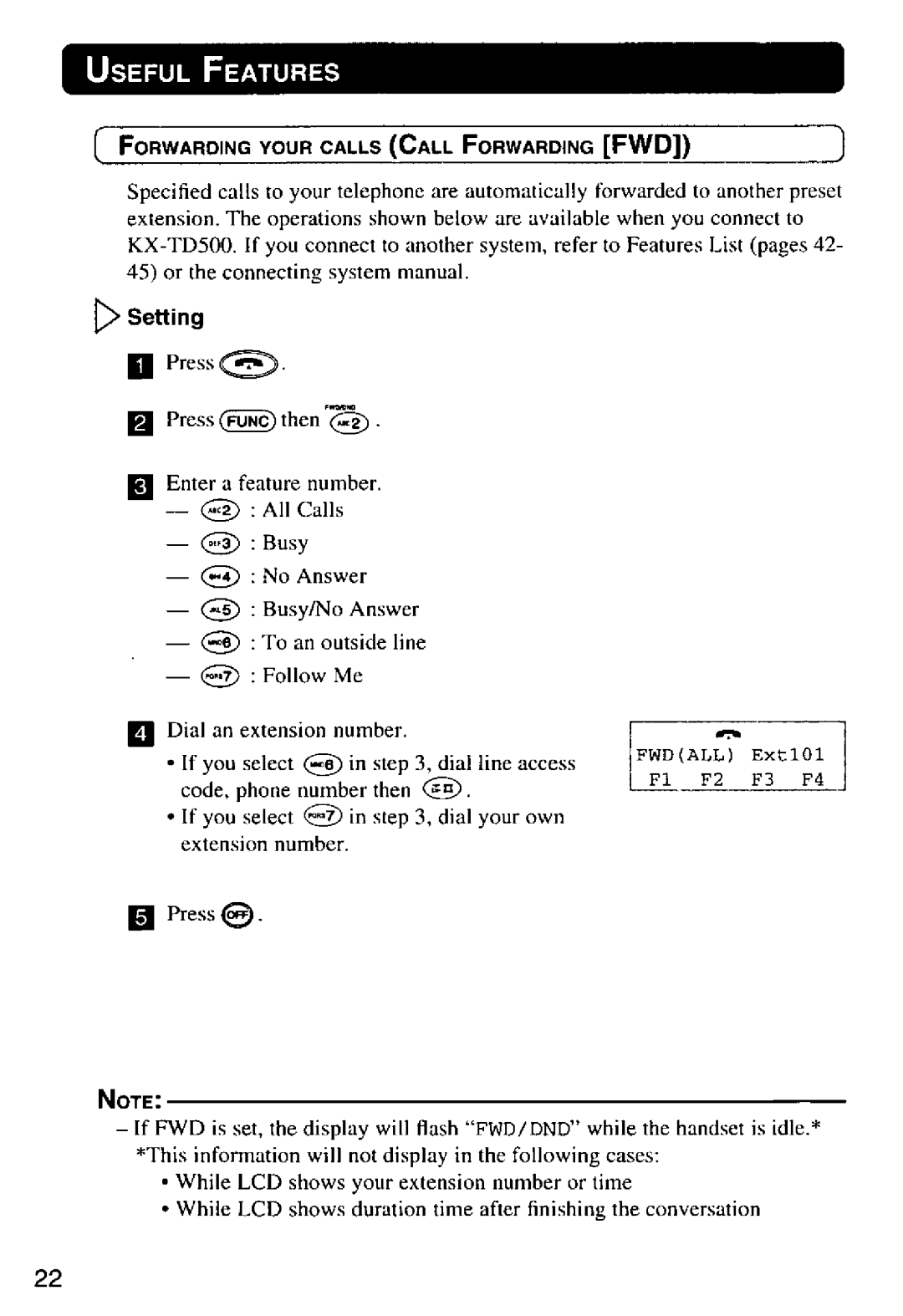 Panasonic KX-T7885 manual 