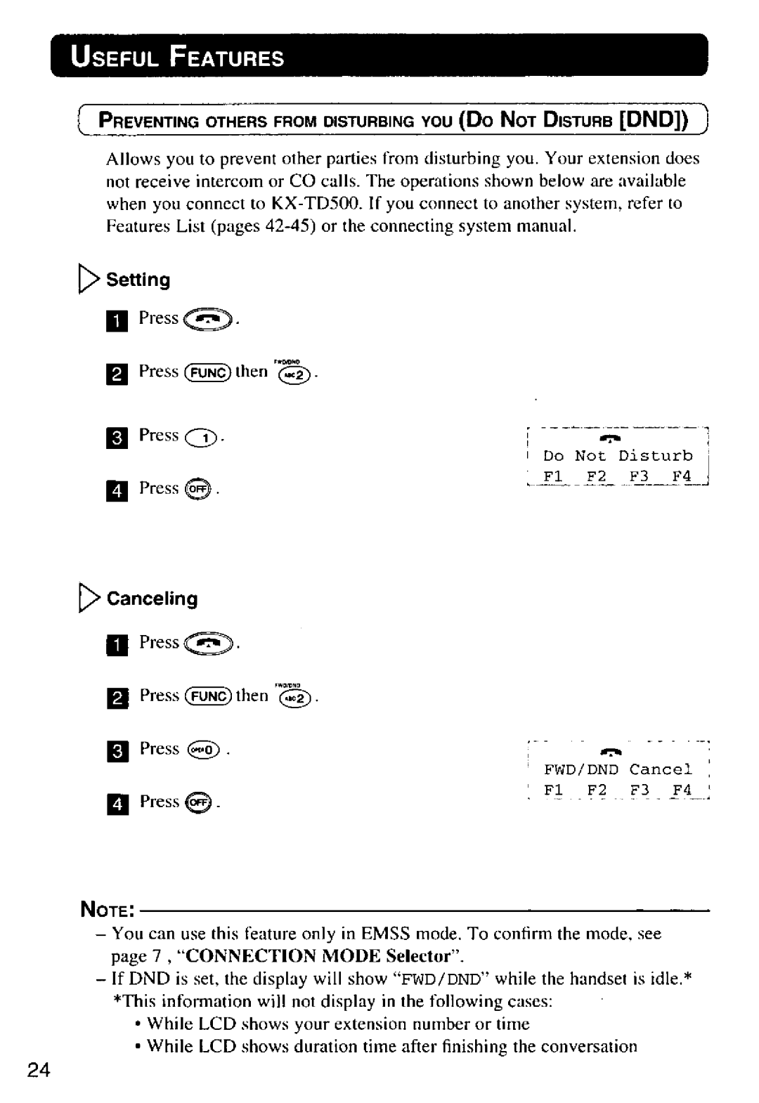 Panasonic KX-T7885 manual 