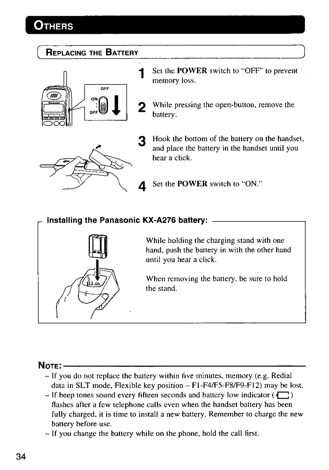 Panasonic KX-T7885 manual 