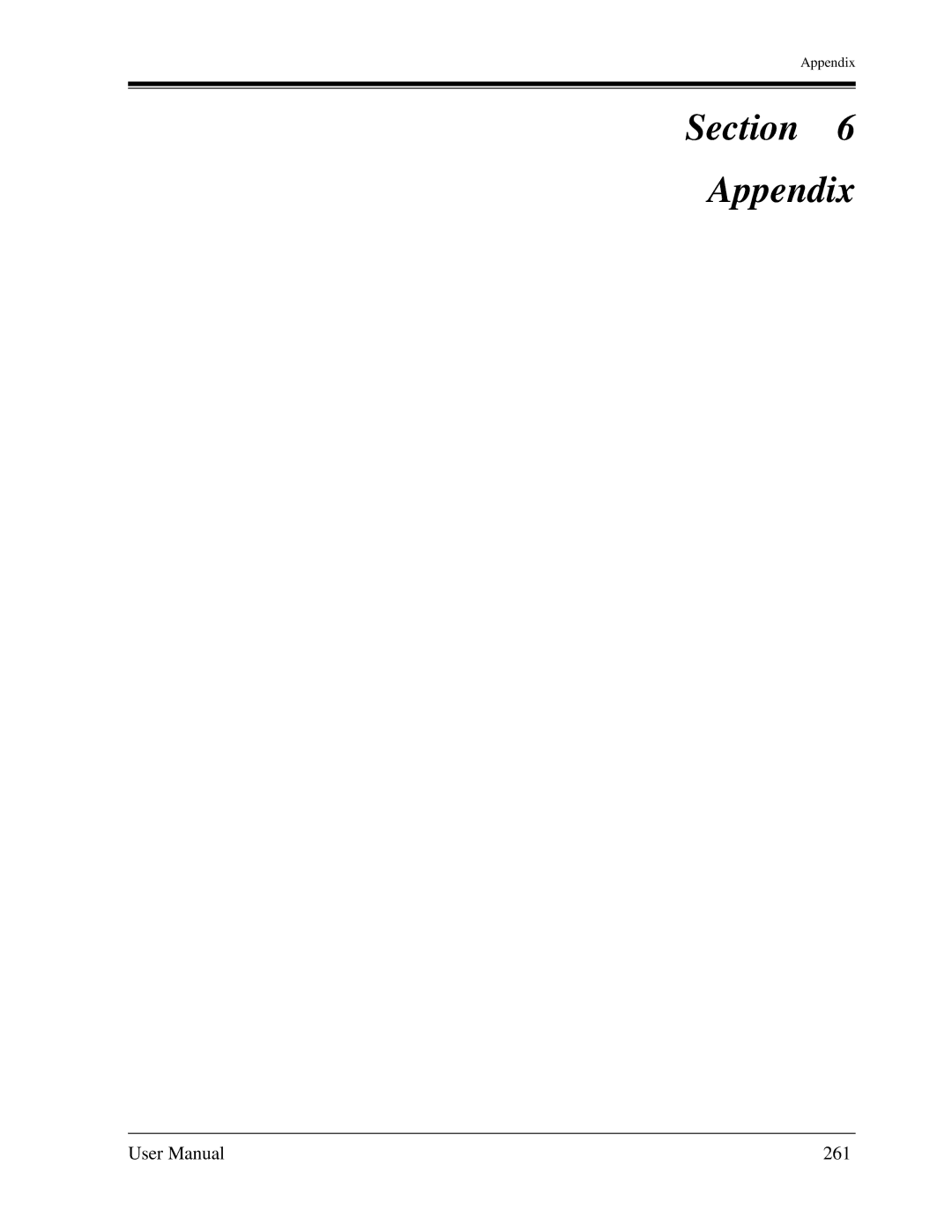 Panasonic KX-TA1232 user manual Section Appendix, 261 