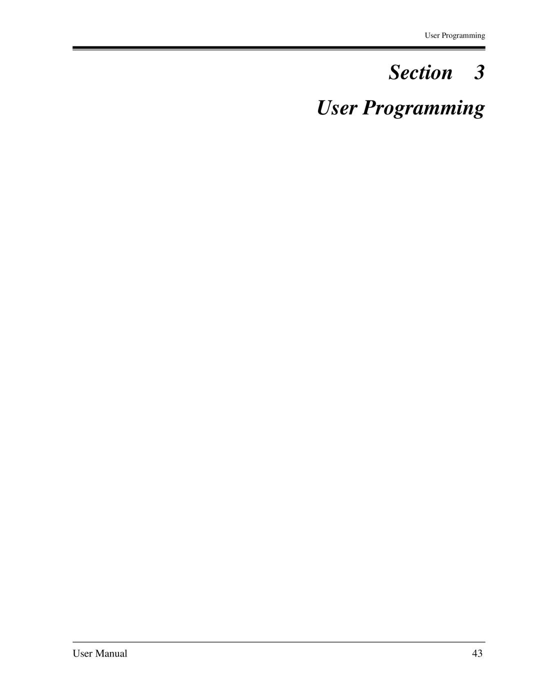 Panasonic KX-TA1232 user manual Section User Programming 