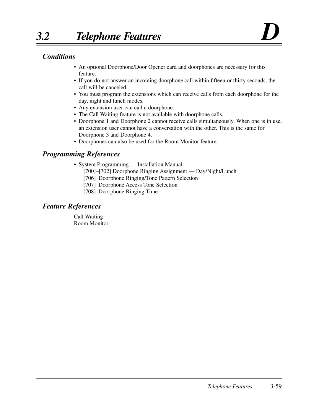 Panasonic KX-TA624 user manual Call Waiting Room Monitor 