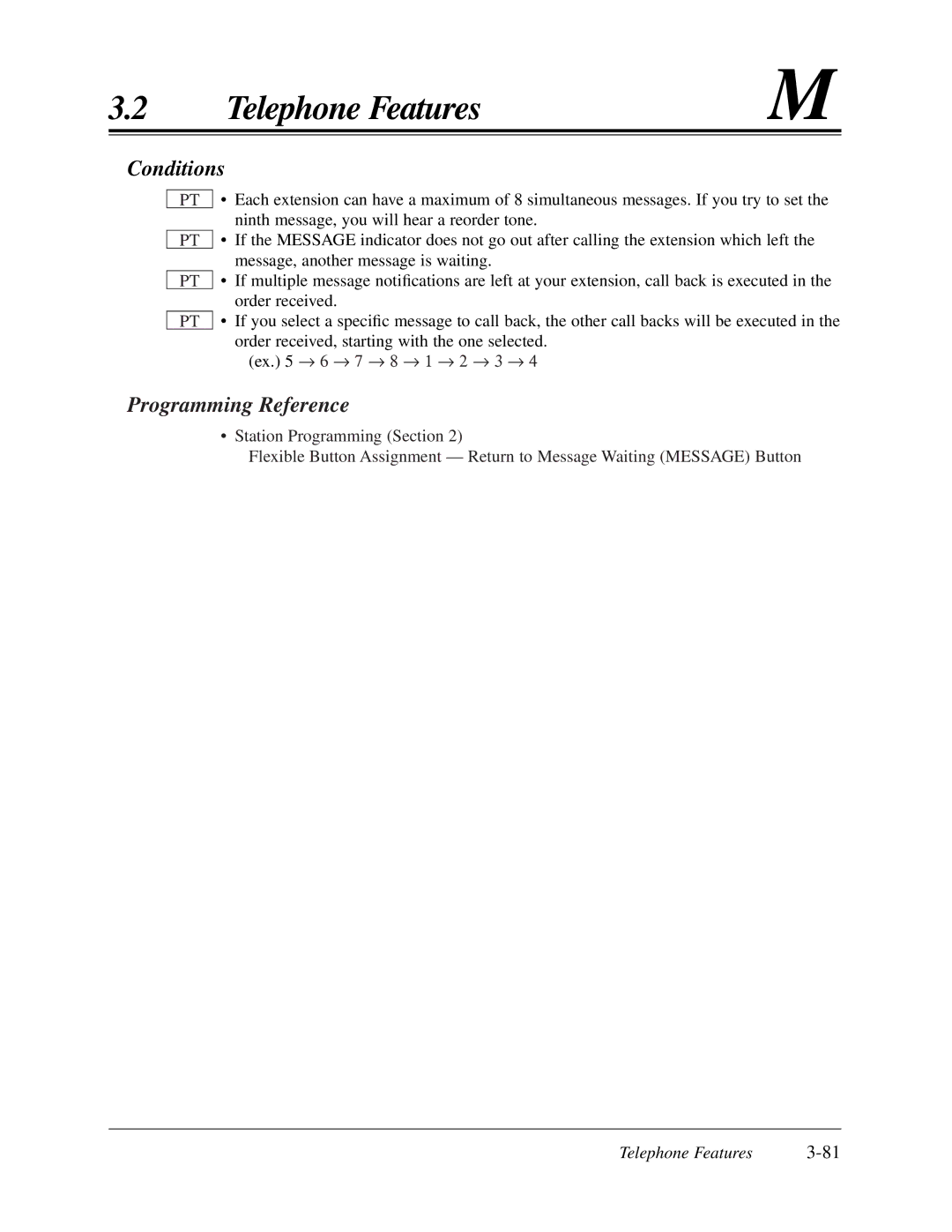 Panasonic KX-TA624 user manual Conditions 