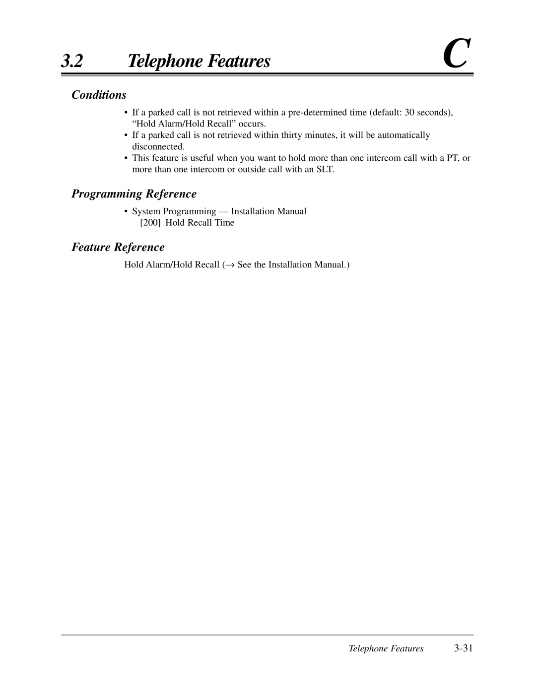 Panasonic KX-TA624 user manual Feature Reference 