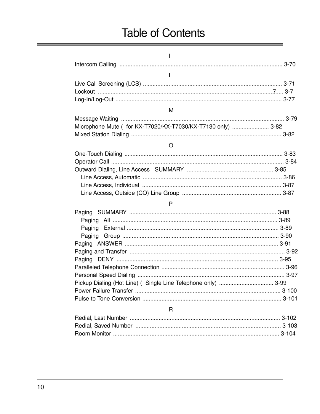 Panasonic KX-TA624 user manual 100 