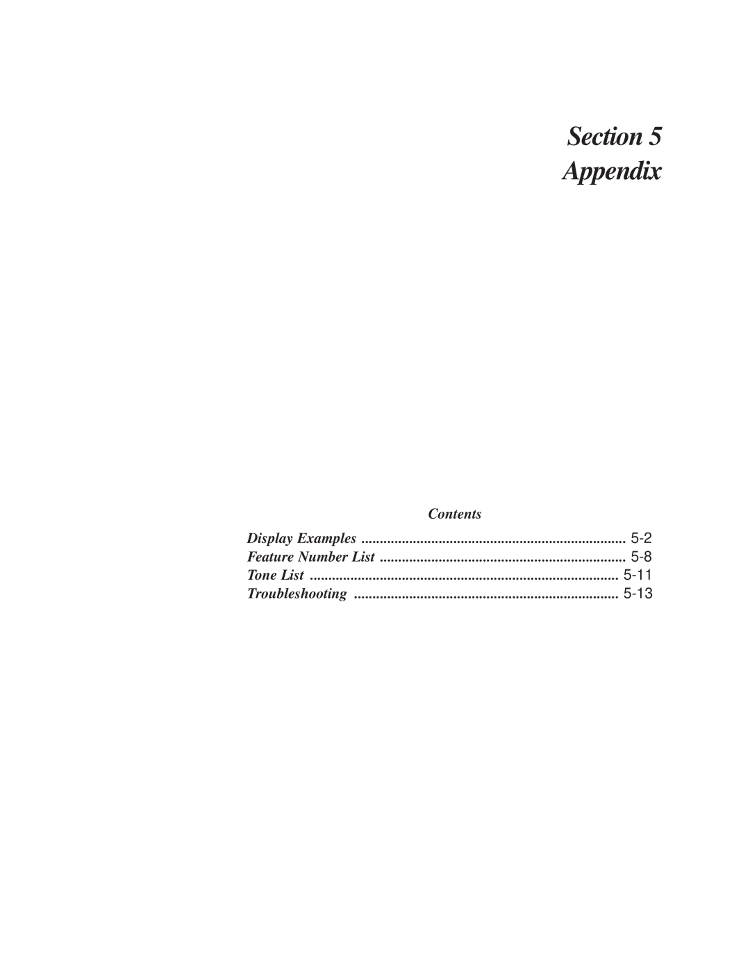 Panasonic KX-TA624 user manual Section Appendix 