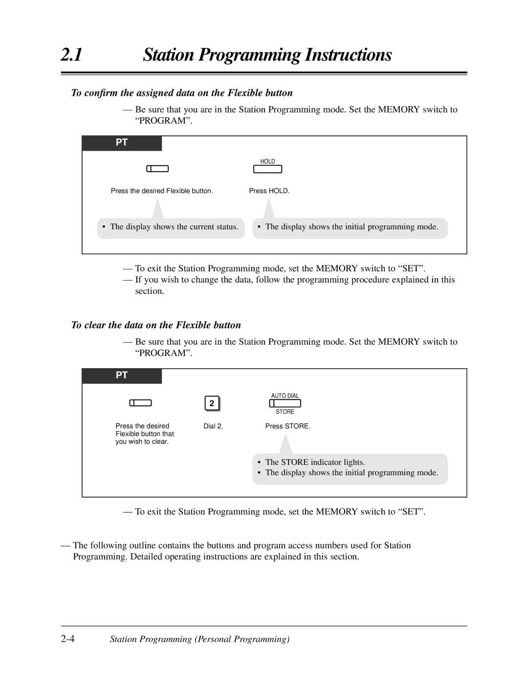 Panasonic KX-TA624 user manual To conﬁrm the assigned data on the Flexible button, To clear the data on the Flexible button 