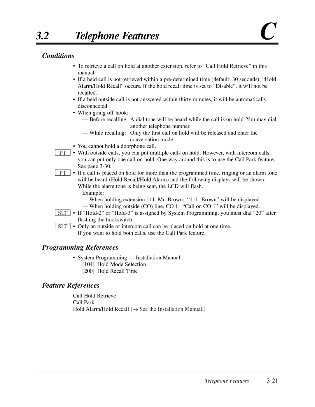 Panasonic KX-TA624 user manual Slt 