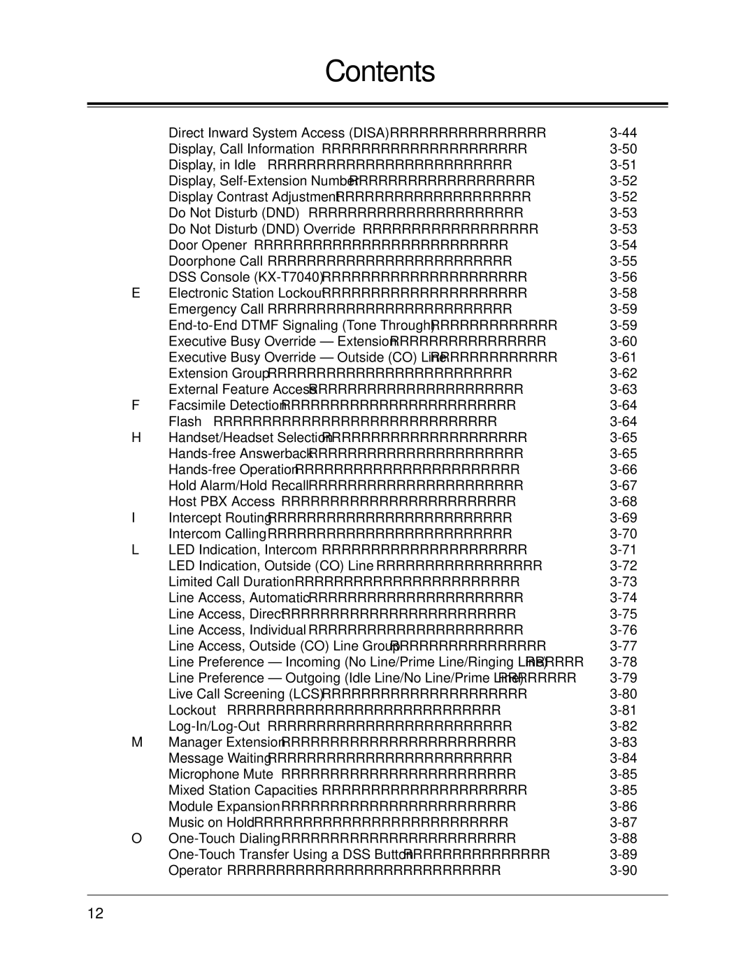 Panasonic KX-TA624 installation manual Contents 