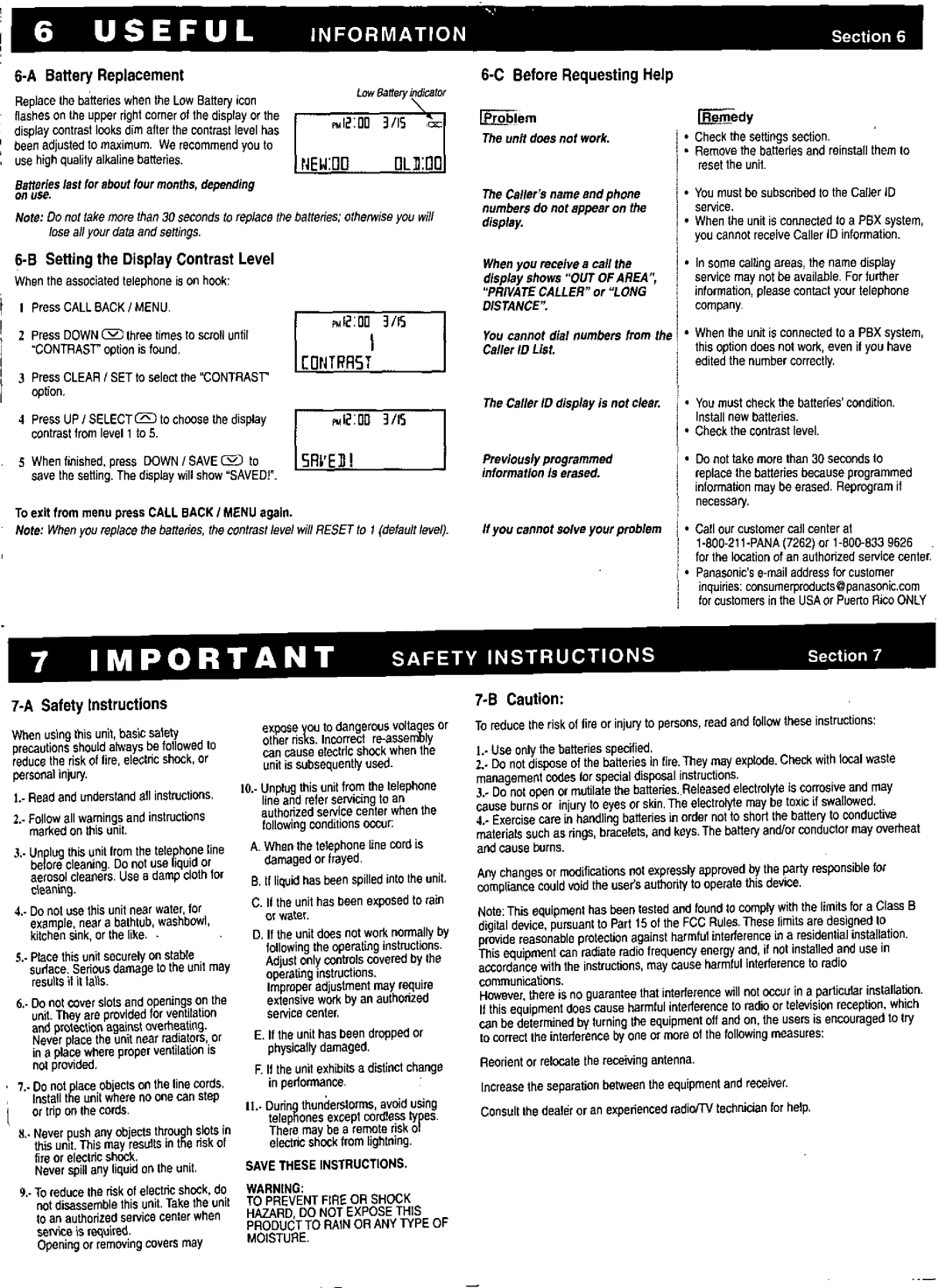 Panasonic KX-TBC10 manual 