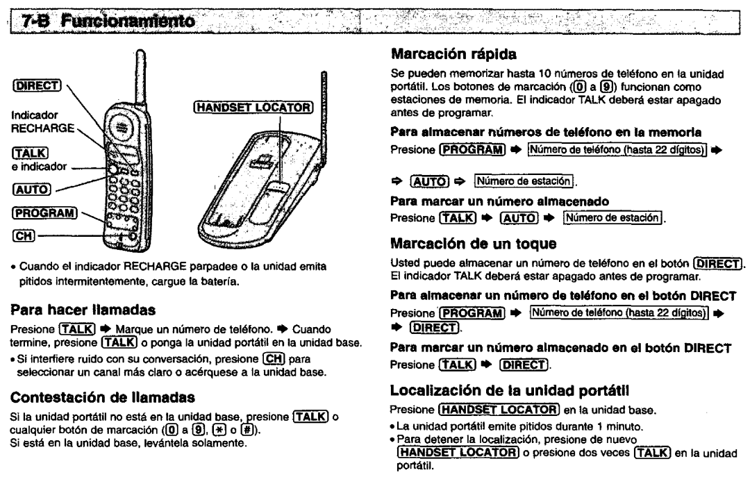 Panasonic KX-TC1401B, KX-TC1000B, KX-TC1401V, KX-TC1401G manual 