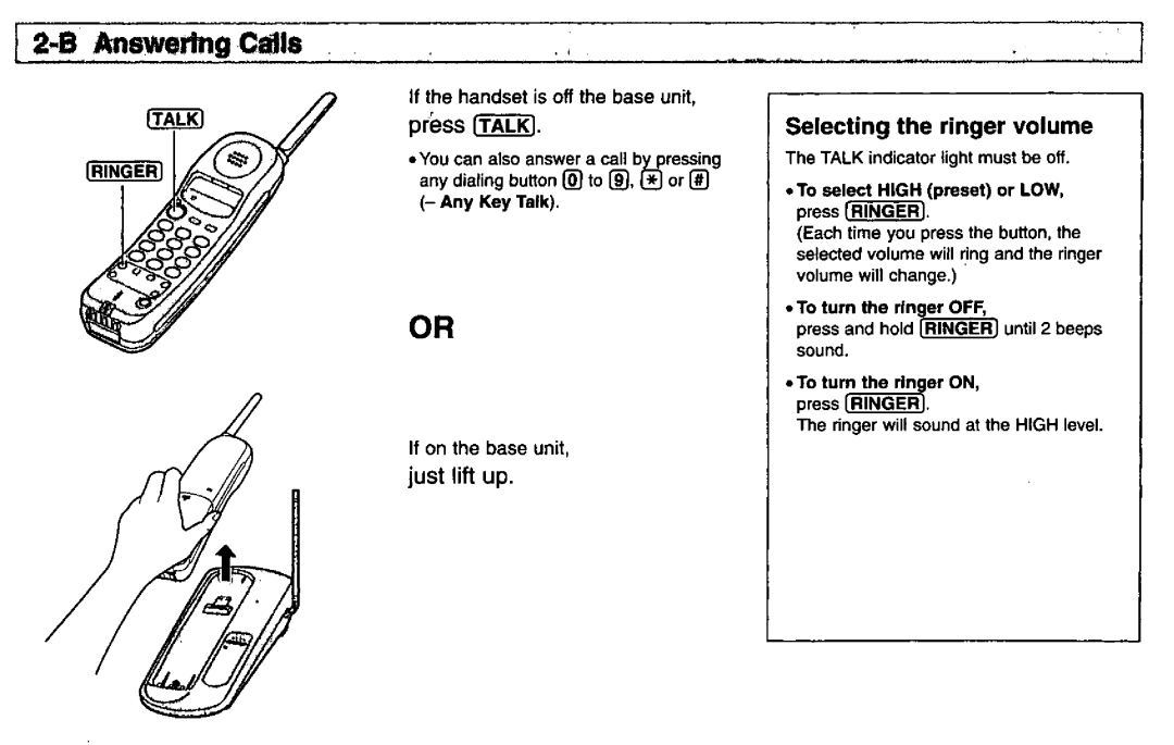 Panasonic KX-TC1401V, KX-TC1000B, KX-TC1401G, KX-TC1401B manual 