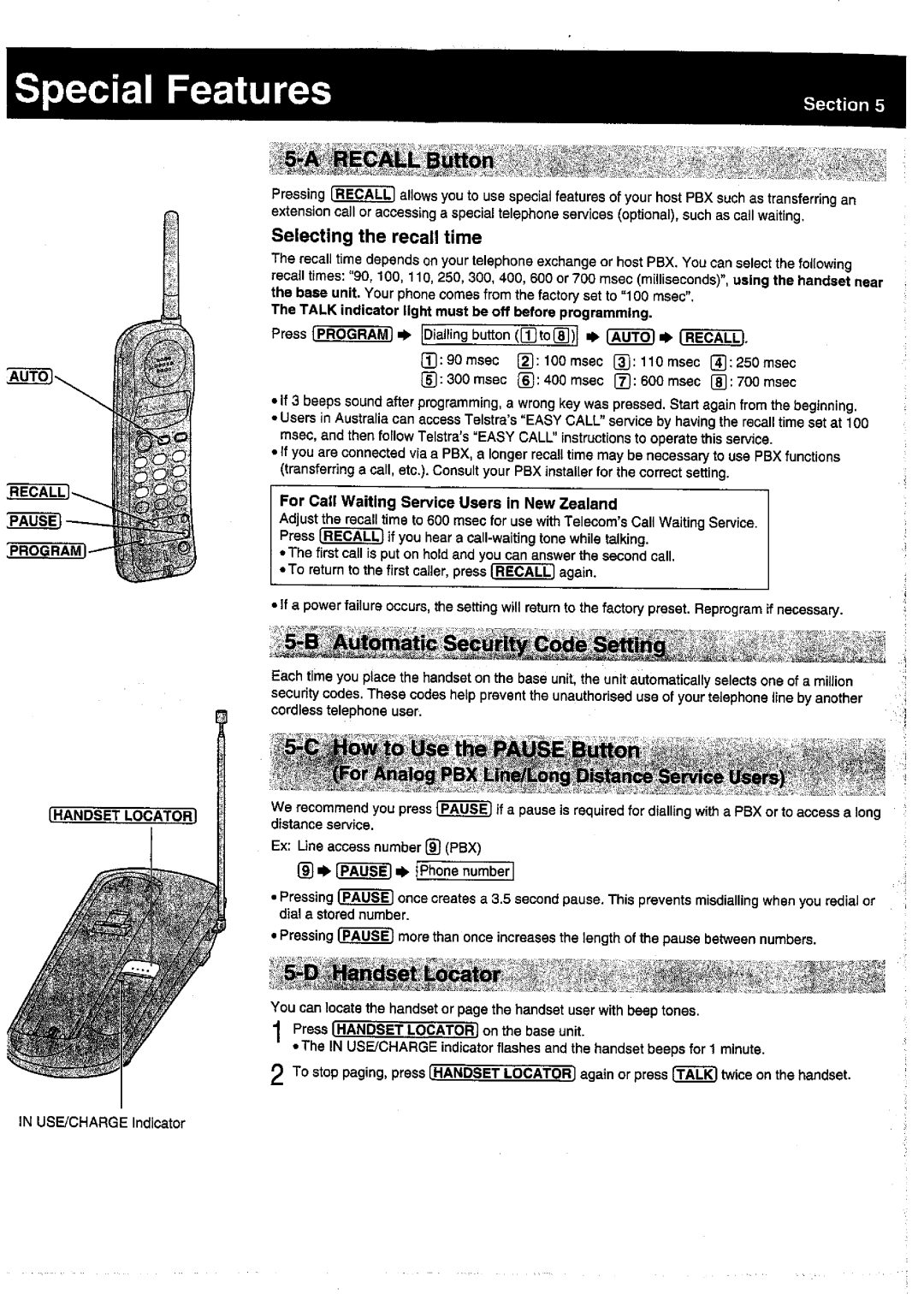 Panasonic KX-TC1005ALW, KX-TC1005ALB manual 