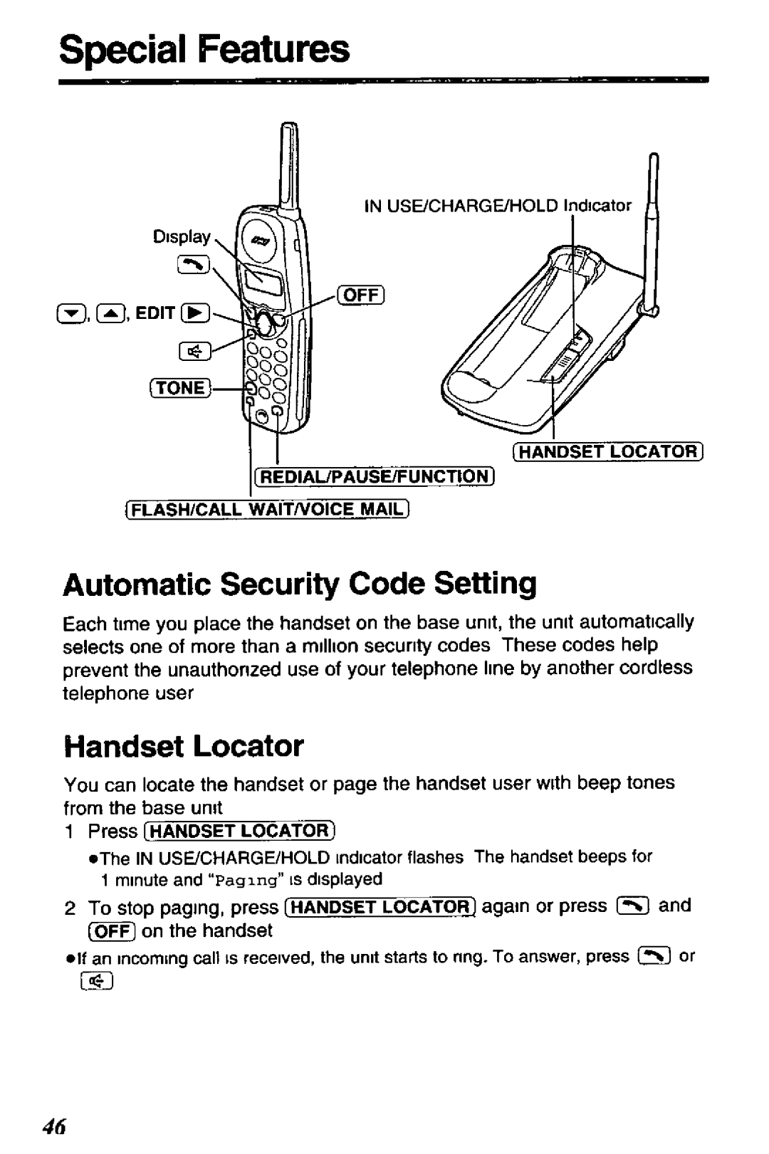 Panasonic KX-TC1703F, KX-TC1703G, KX-TC1703PW, KX-TC1703B manual 