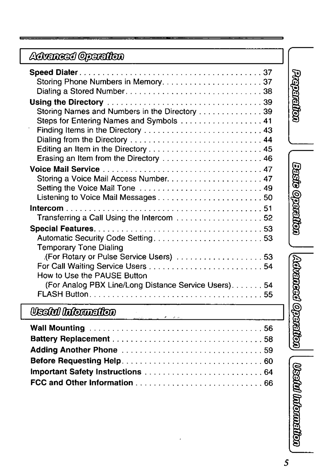 Panasonic KX-TC1713B manual 