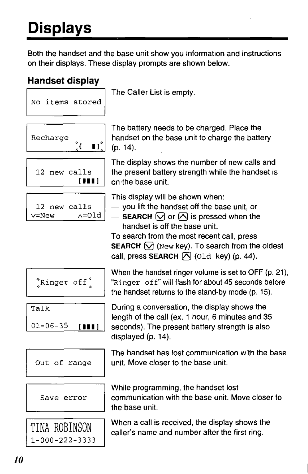 Panasonic KX-TC1740B manual 