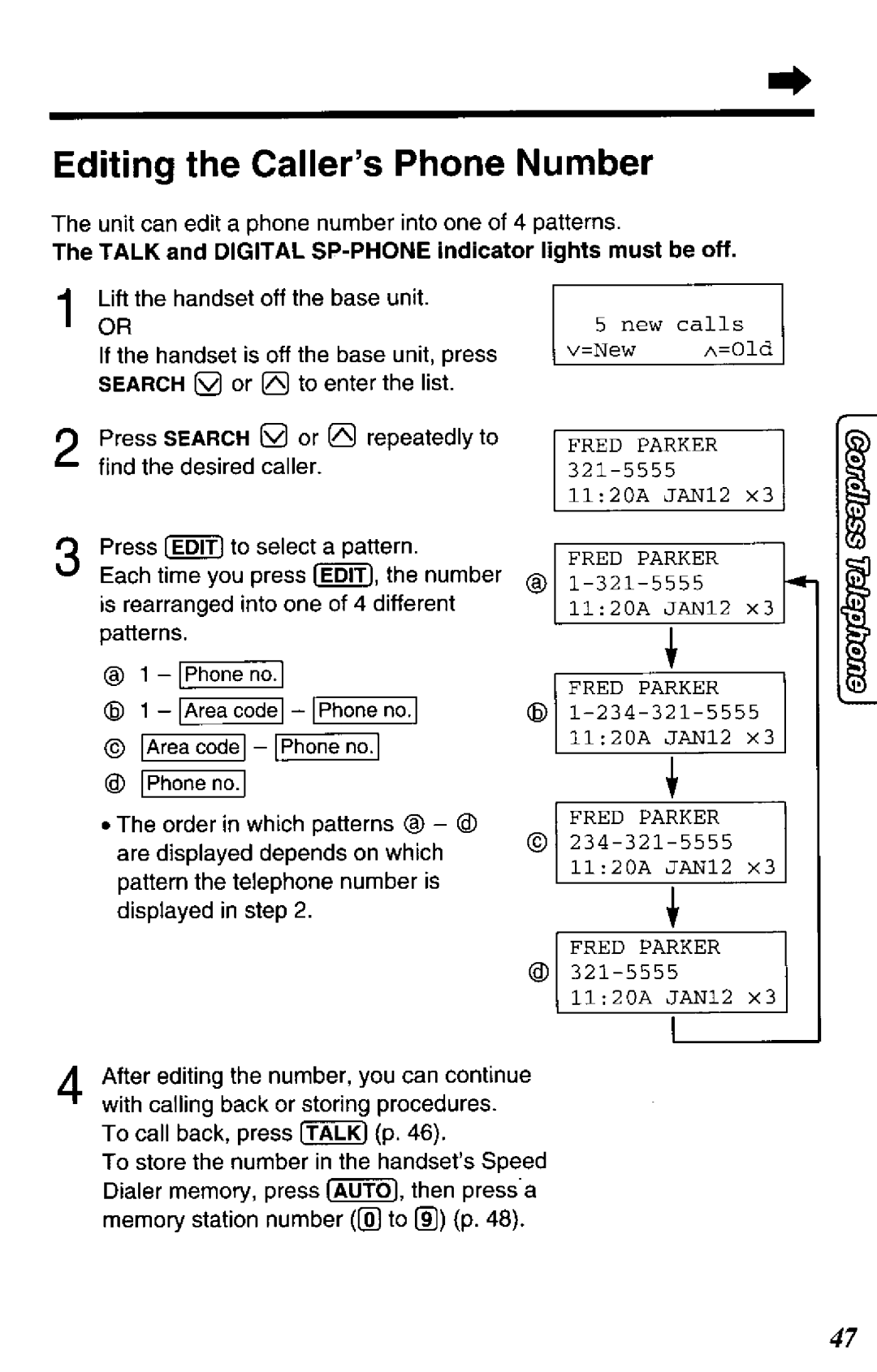 Panasonic KX-TC1740B manual 