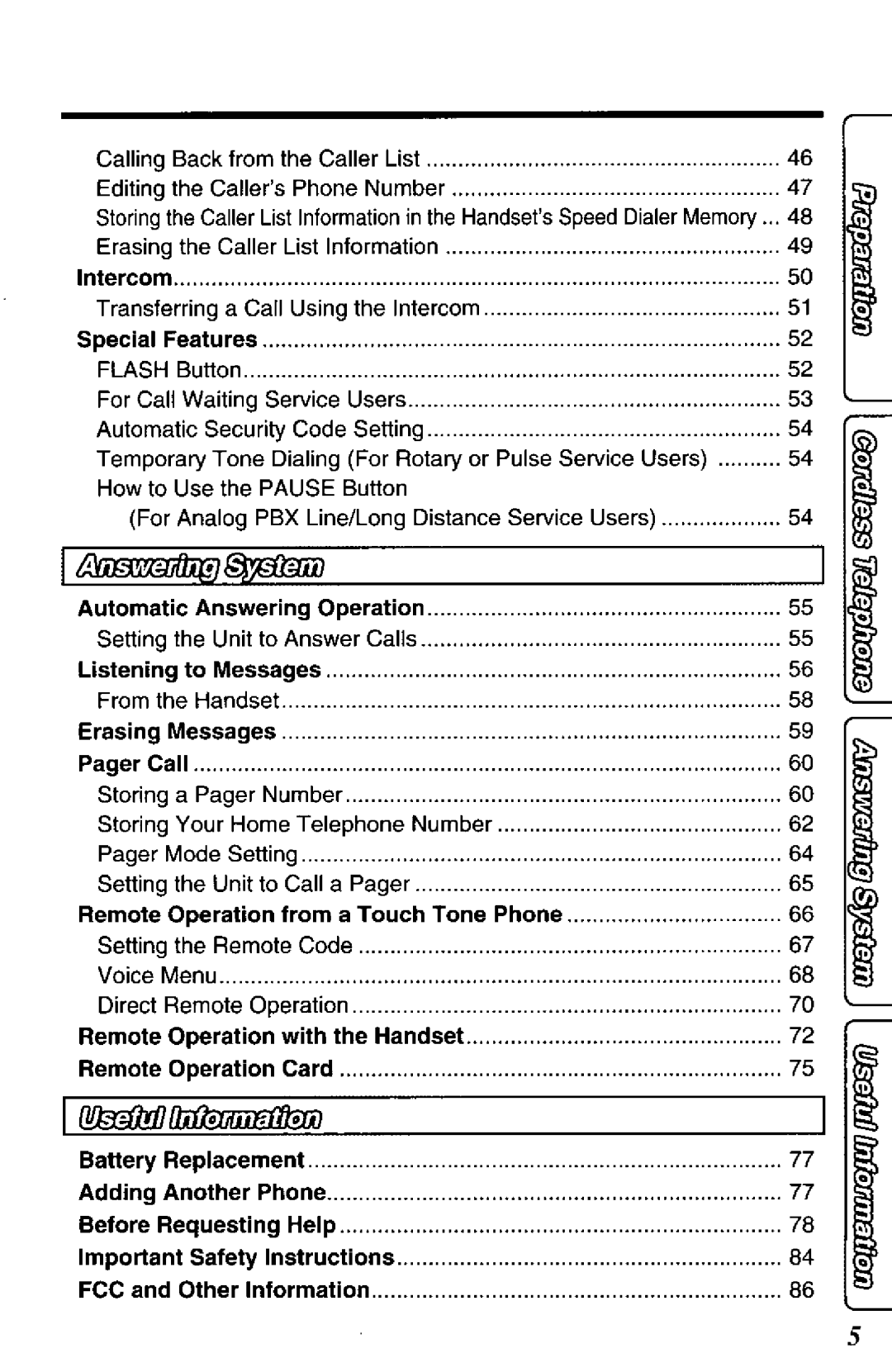 Panasonic KX-TC1740B manual 