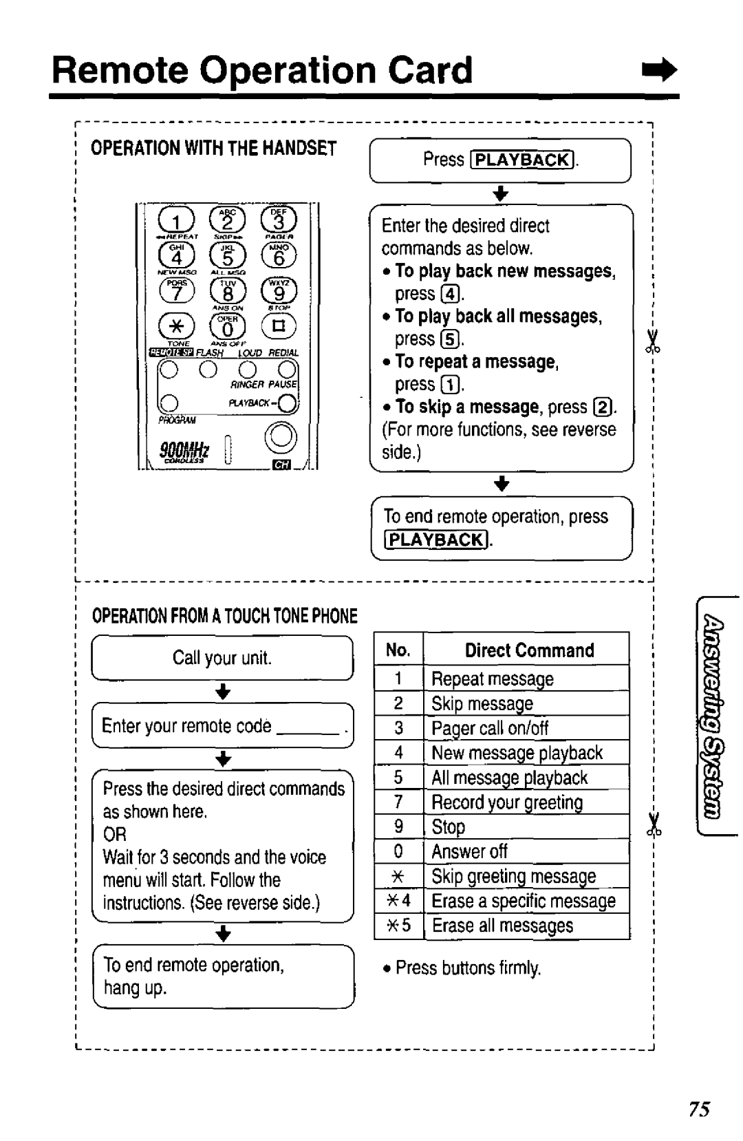 Panasonic KX-TC1740B manual 