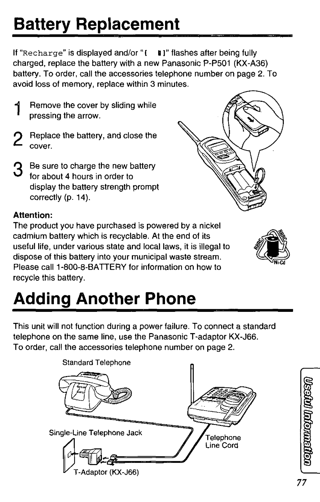 Panasonic KX-TC1741W manual 