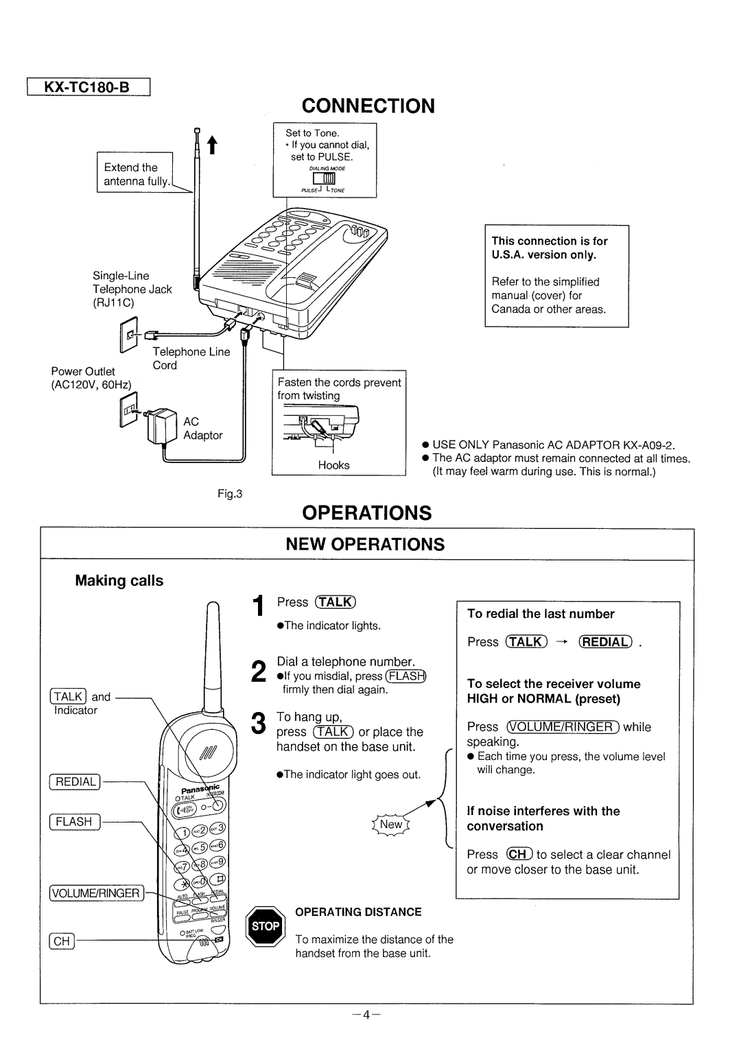 Panasonic KX-TC180-B manual 