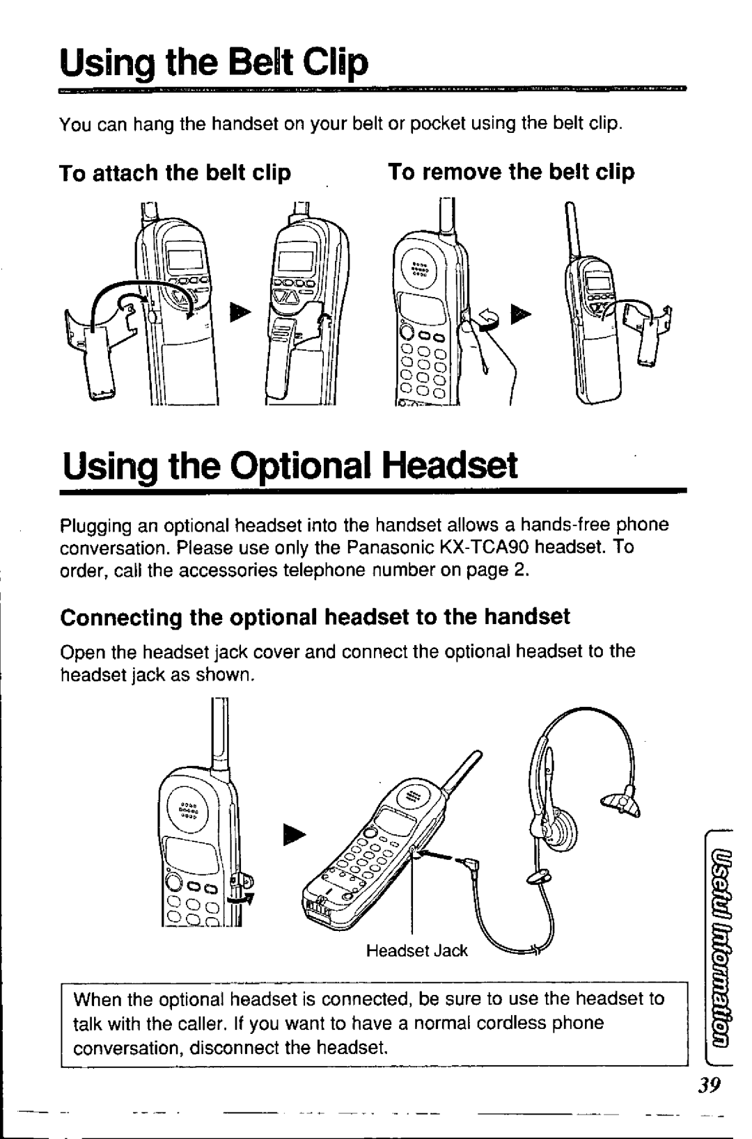 Panasonic KX-TC1850B manual 