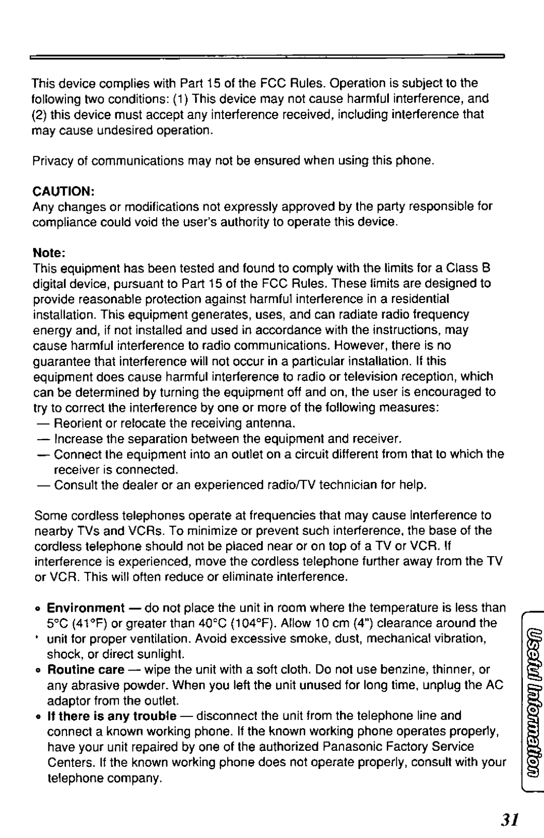 Panasonic KX-TC187-B manual 