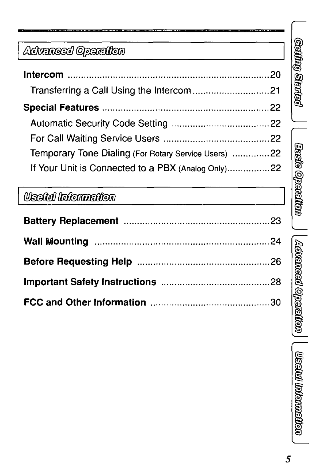 Panasonic KX-TC187-B manual 