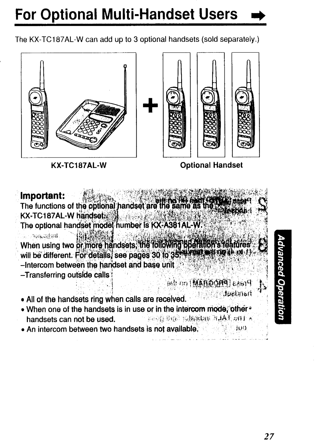 Panasonic KX-TC187al-w manual 