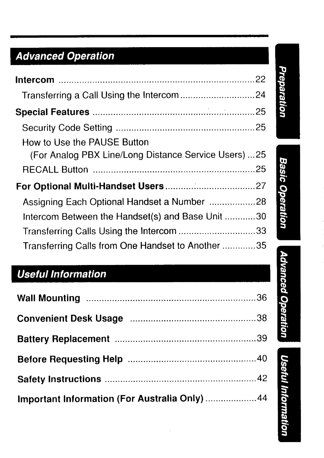 Panasonic KX-TC187al-w manual 