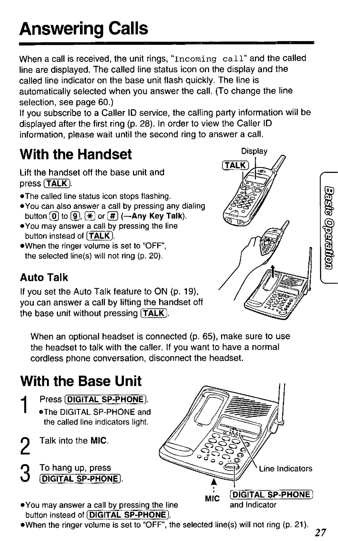 Panasonic KX-TC1881B manual 