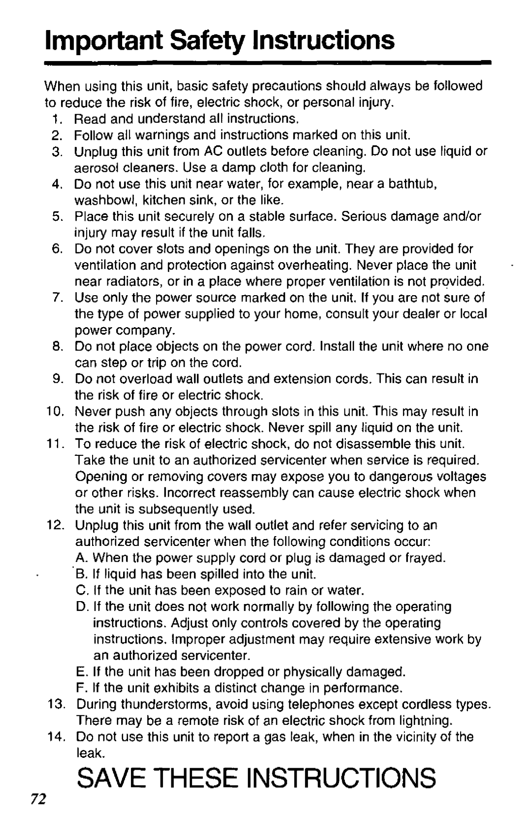 Panasonic KX-TC1881B manual 