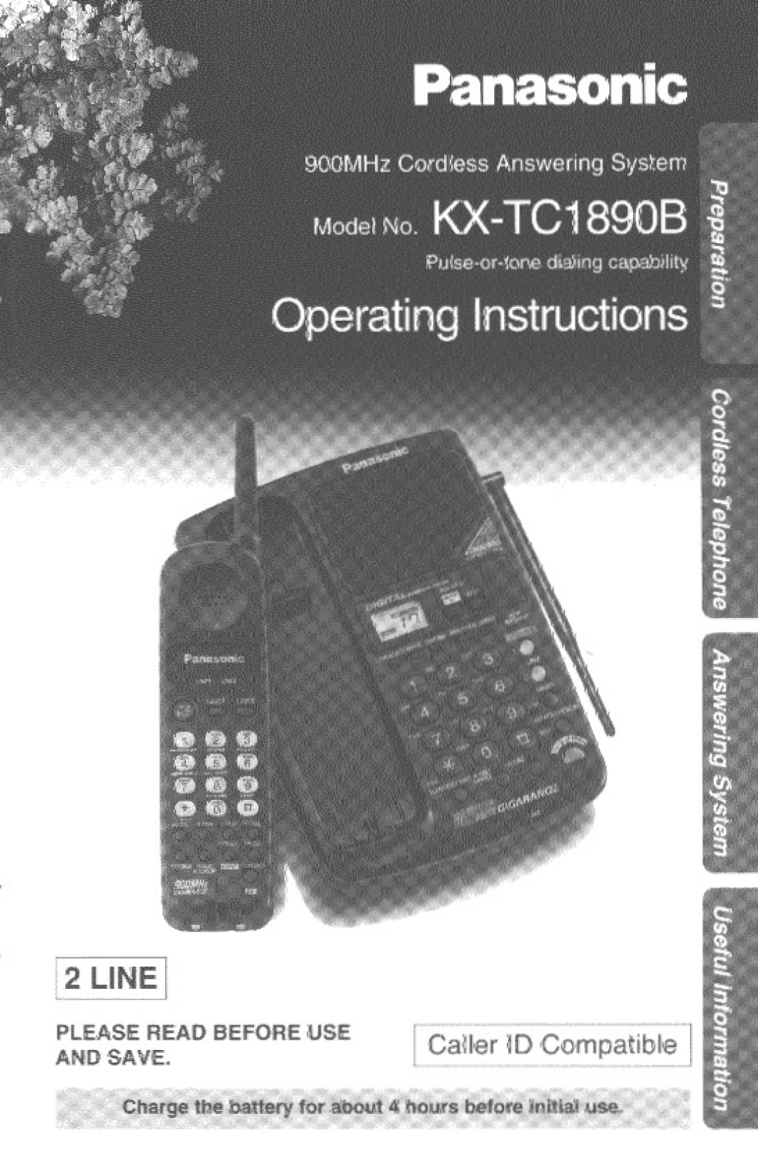 Panasonic KX-TC1890B manual 