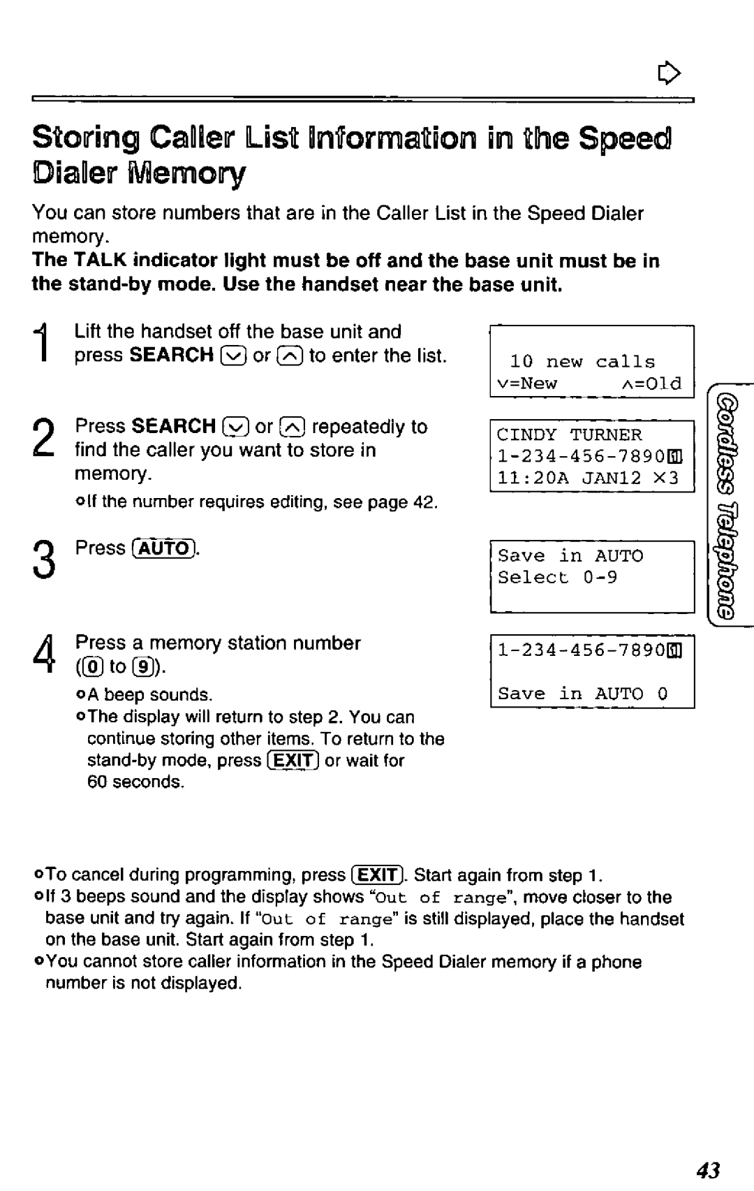 Panasonic KX-TC1890B manual 