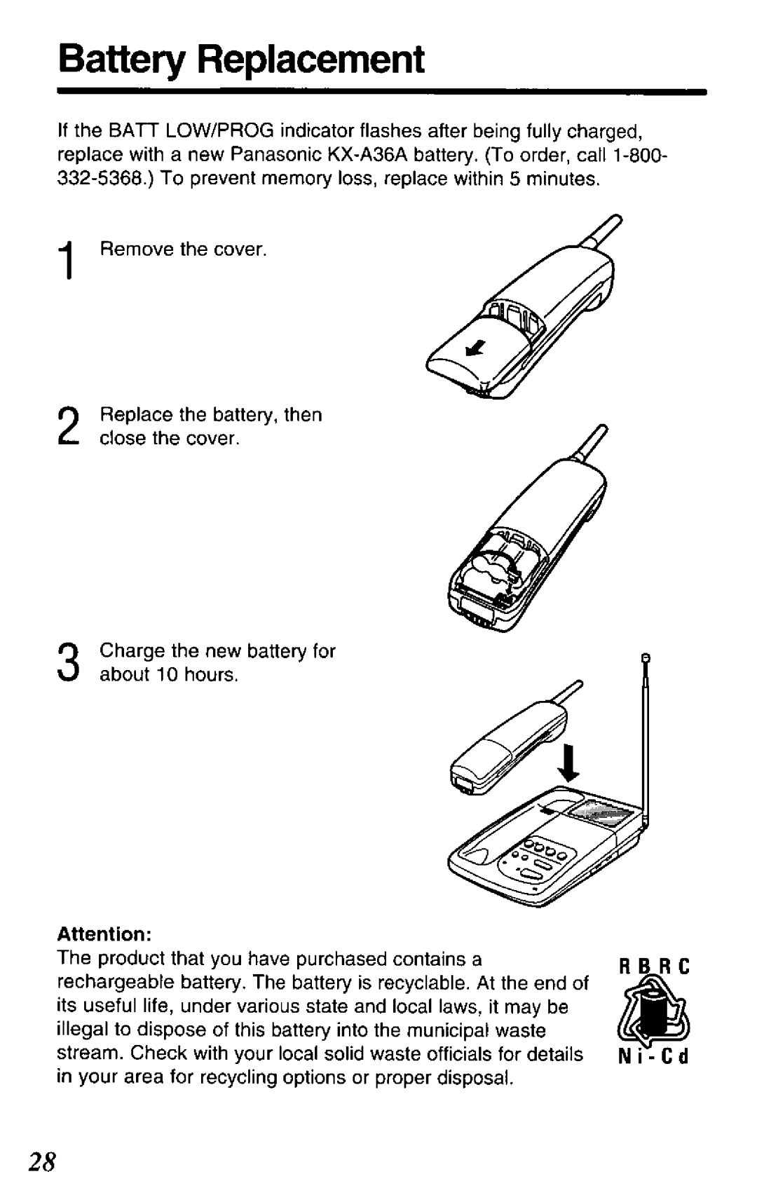 Panasonic KX-TC280-B manual 