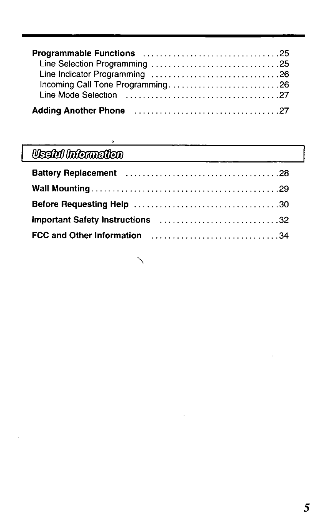 Panasonic KX-TC280-B manual 