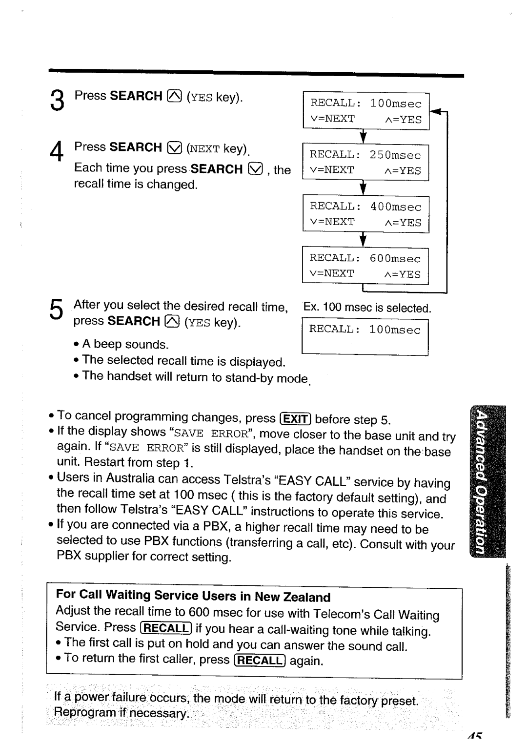 Panasonic KX-TCC116ALW manual 