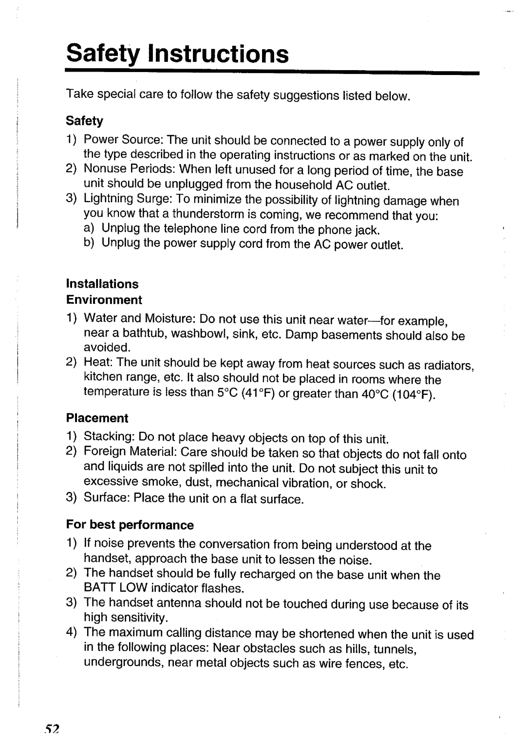 Panasonic KX-TCC116ALW manual 