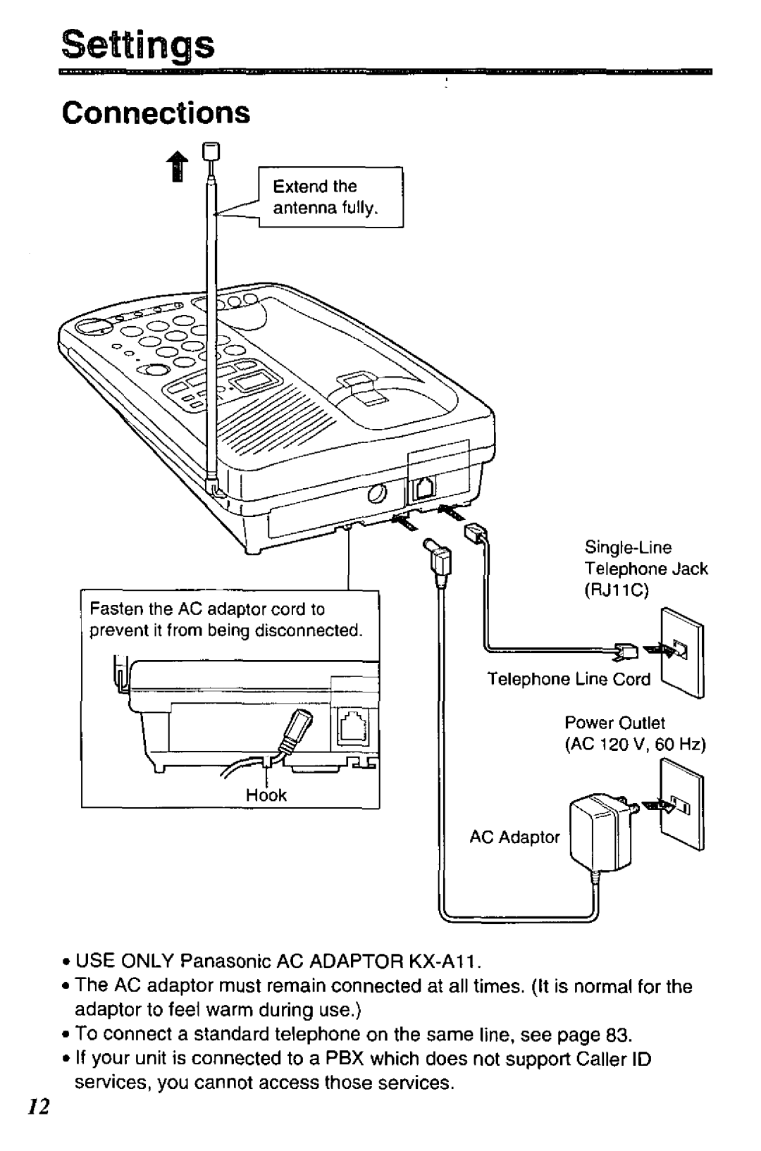 Panasonic KX-TCC425-B manual 