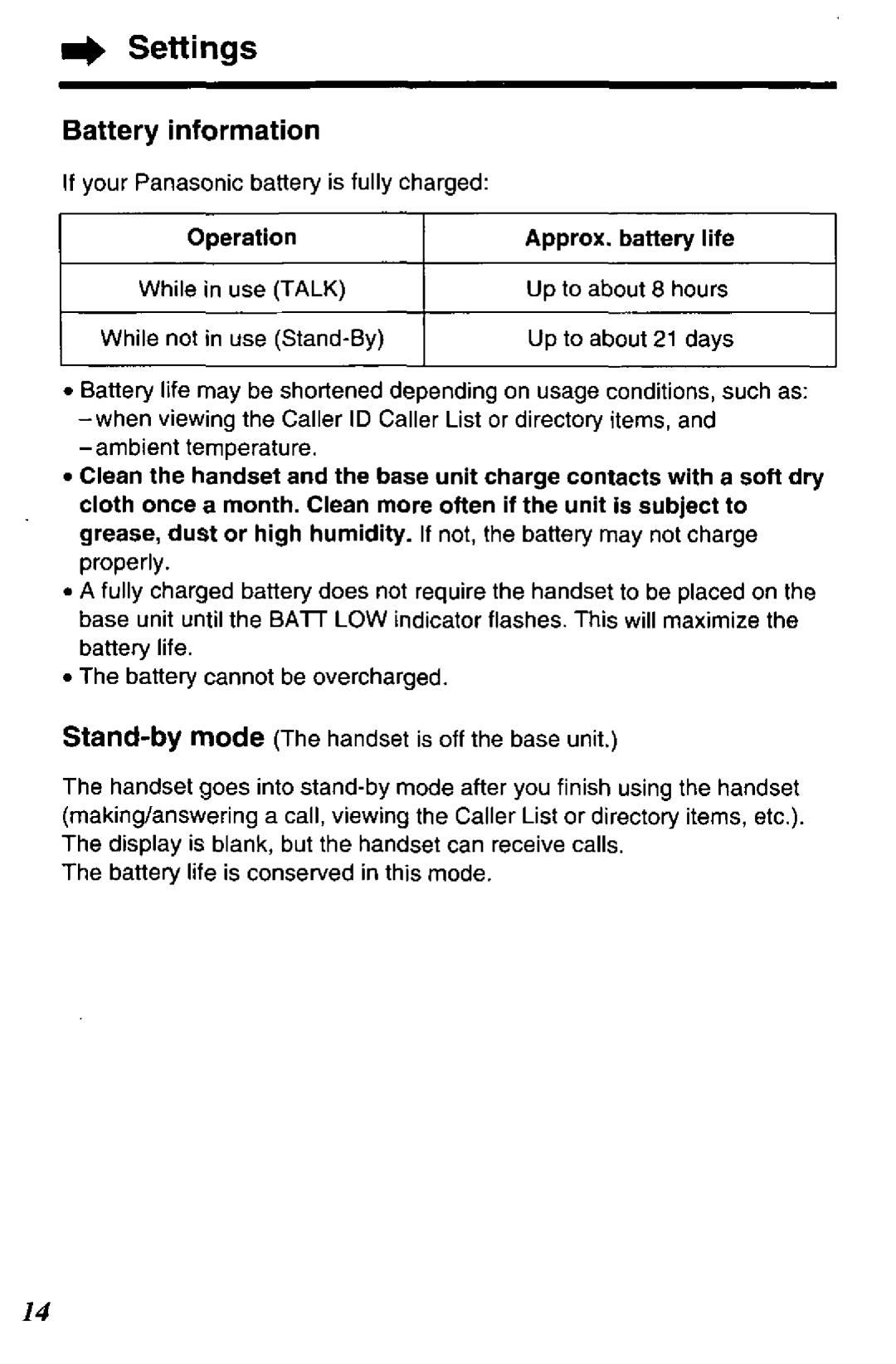 Panasonic KX-TCC425-B manual 