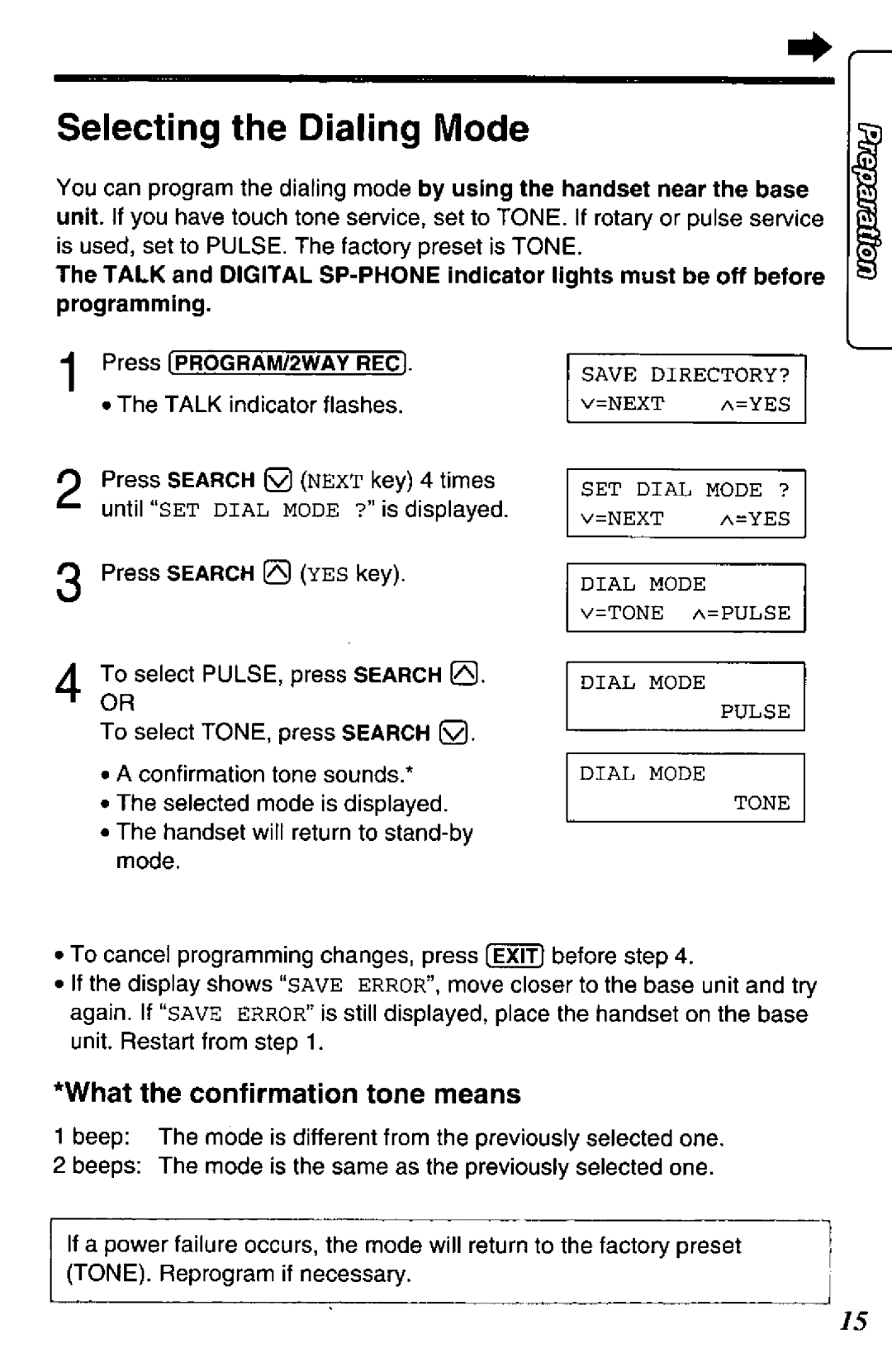 Panasonic KX-TCC425-B manual 