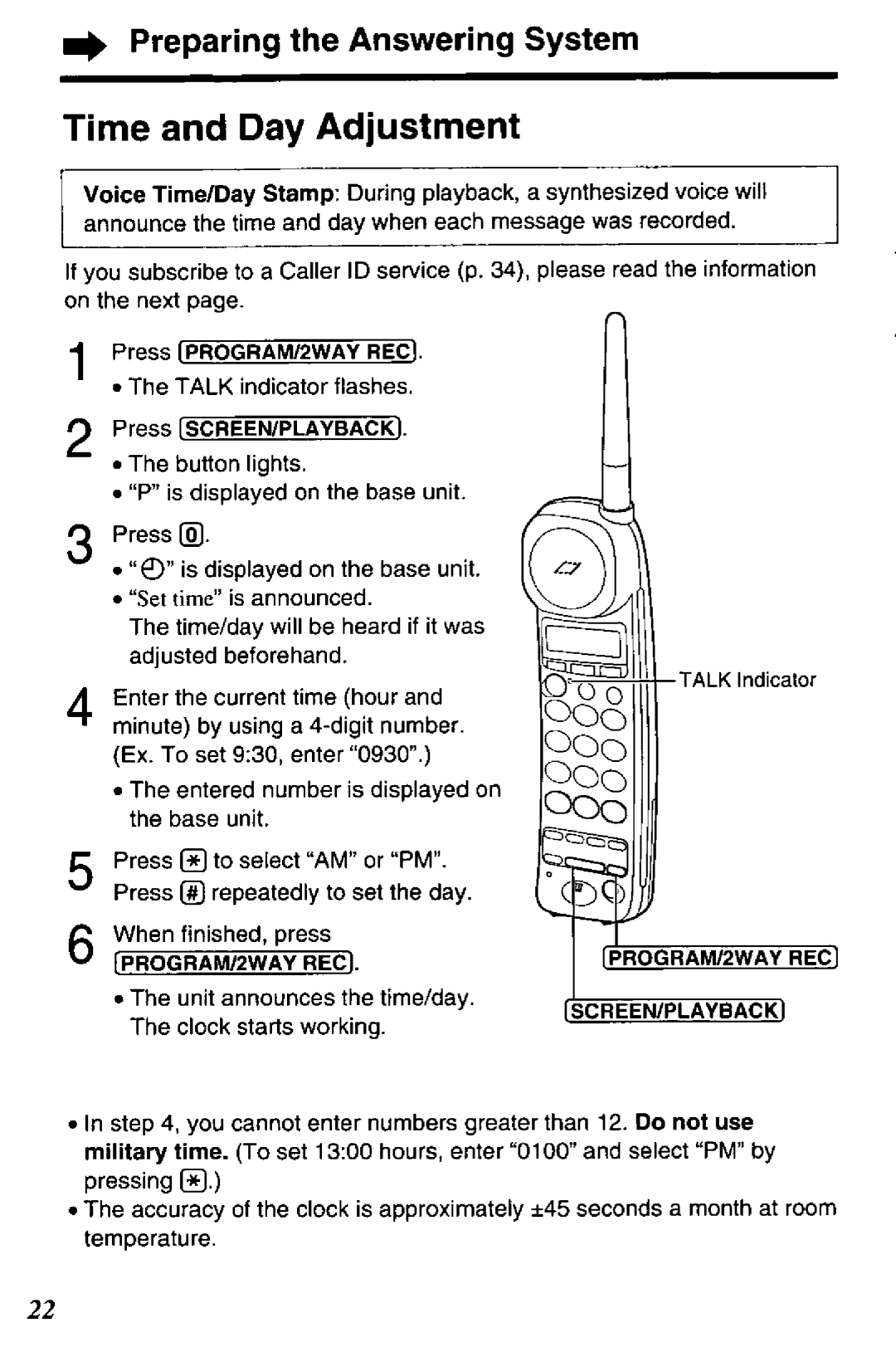 Panasonic KX-TCC425-B manual 