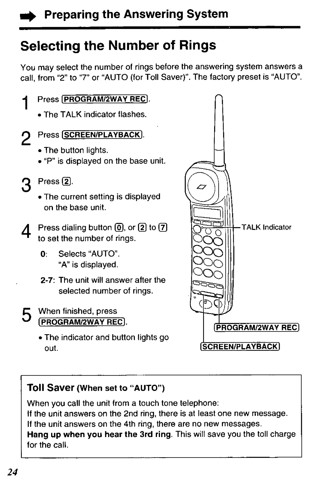 Panasonic KX-TCC425-B manual 