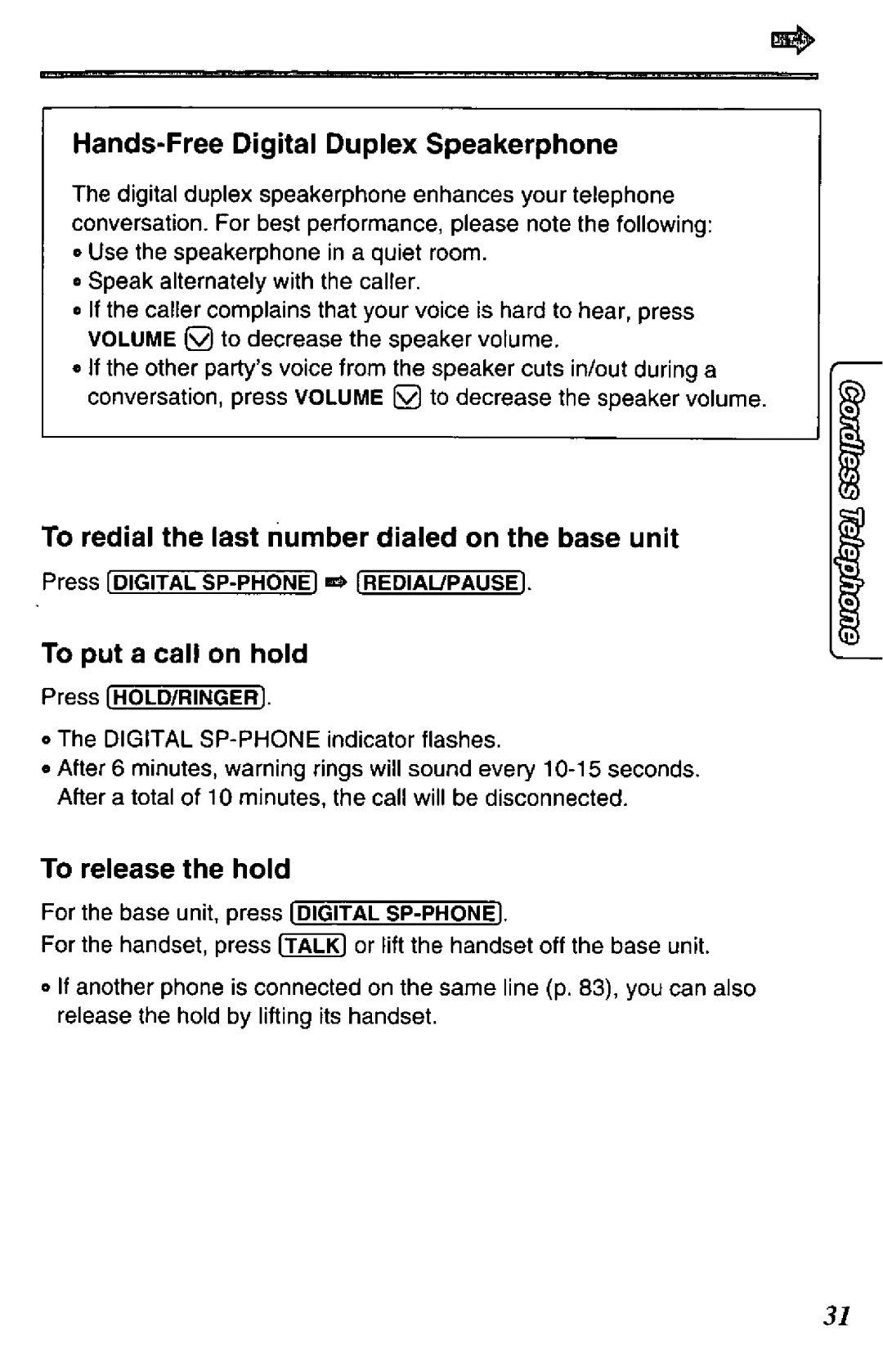 Panasonic KX-TCC425-B manual 