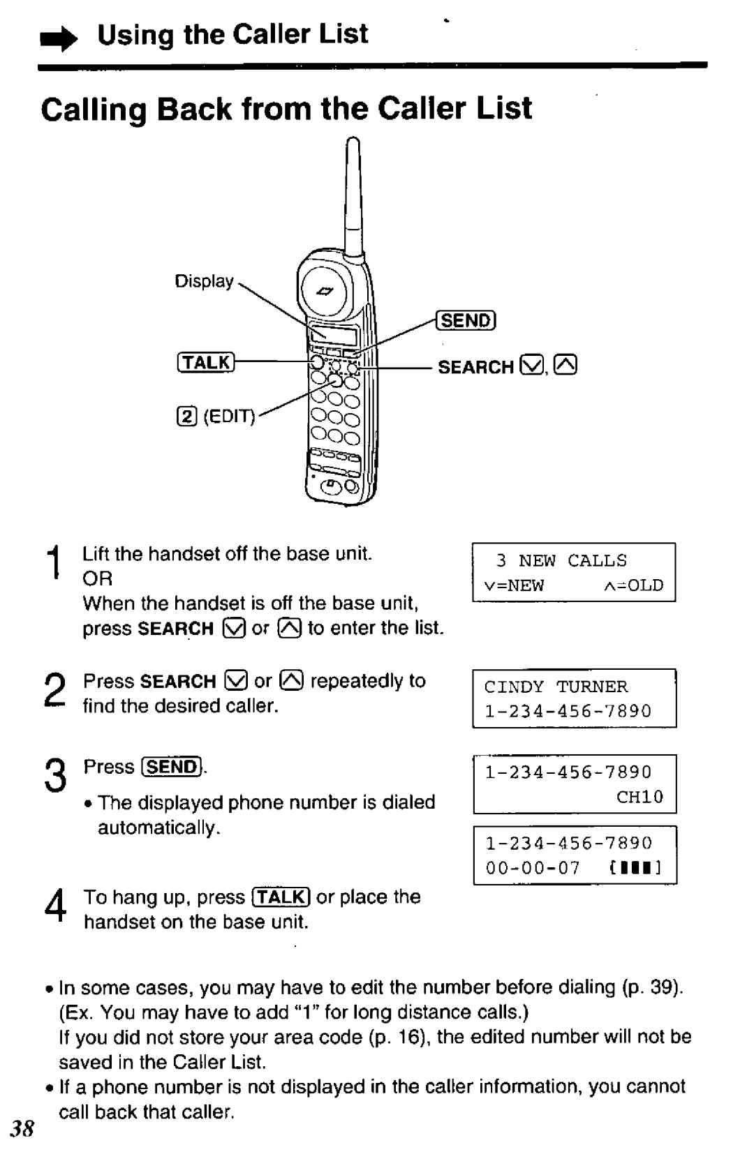 Panasonic KX-TCC425-B manual 