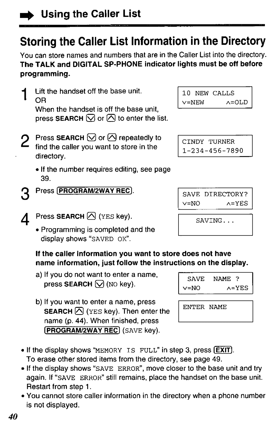 Panasonic KX-TCC425-B manual 