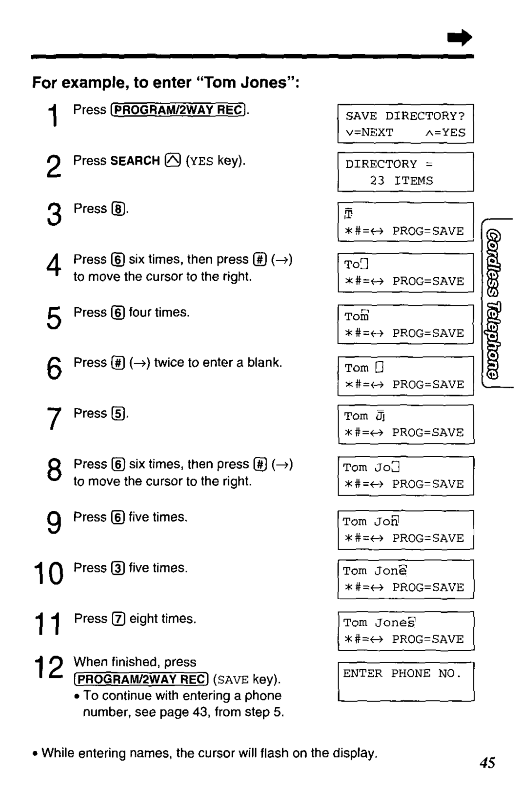 Panasonic KX-TCC425-B manual 